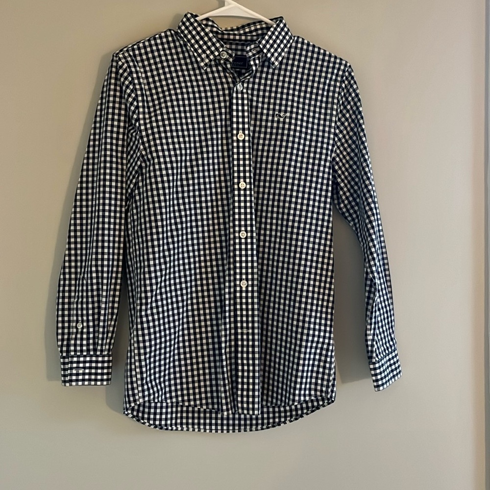 Boys Vineyard, vines, button-down whale shirt